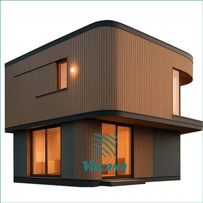 Revestimiento de WPC para edificios modulares y cabañas prefabricadas|Vocaña